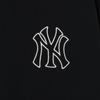 MLB Bluzy Unisex New York Yankees Czarny Okrągły Dekolt Umiarkowany Regular 3AMTB0431-50BKS