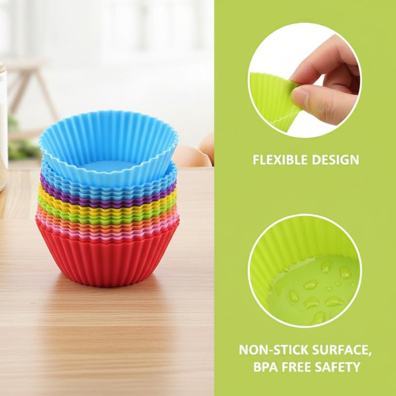 12/24 Peças Divisórias de Silicone para Marmita Divisórias de Bento para Marmita Divisórias de Prato Copos Molho de Salada Para Acessórios de Almoço de Crianças