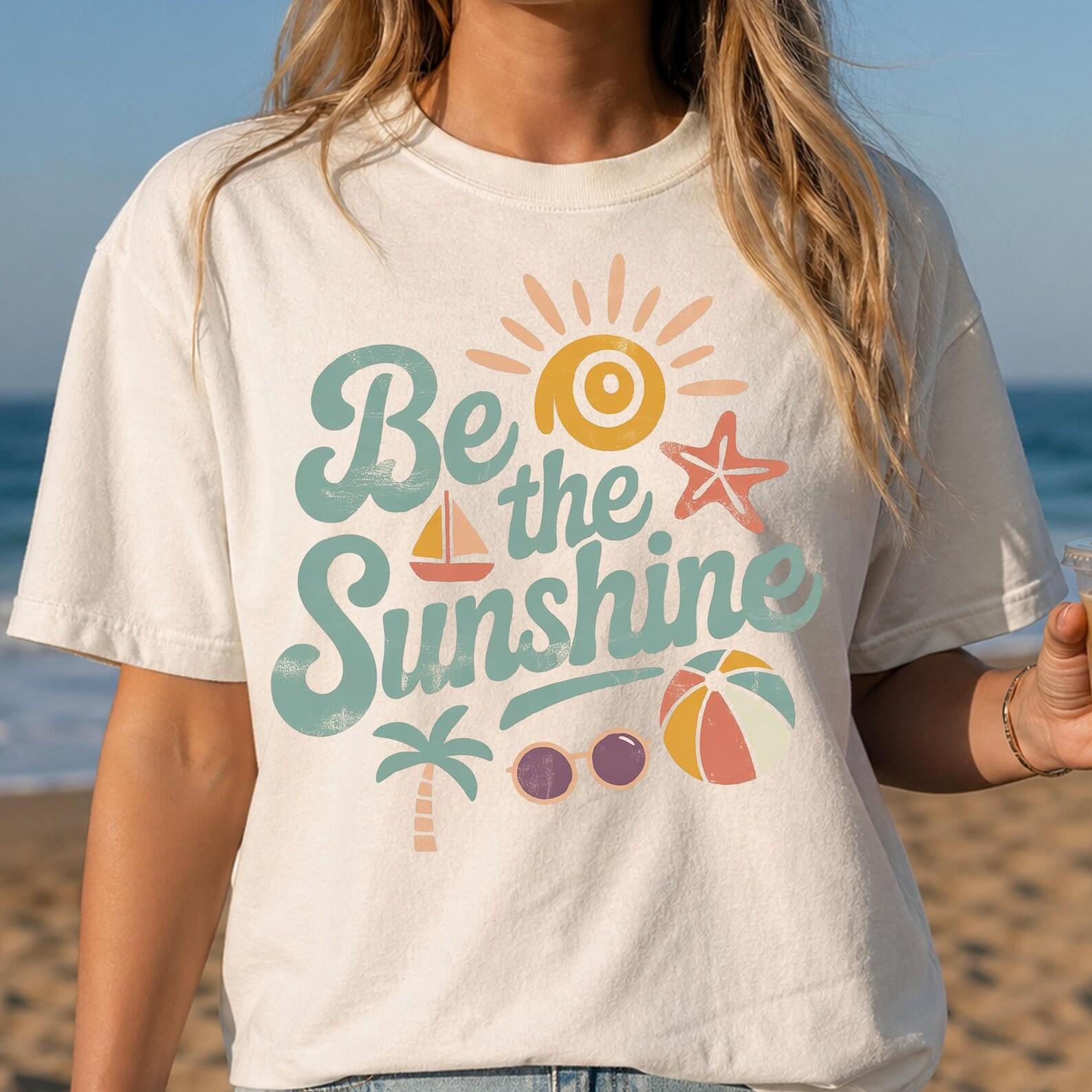 Comfort Colors Be Sunshine shirt, Cute Vacation Family Shirt, Trendy Summer Vacation Tee, Ocean Family Relax T shirt 3XL
