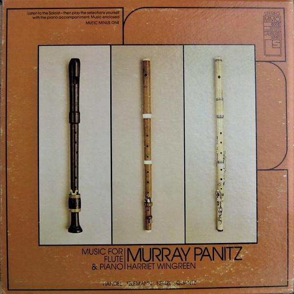 

LP Record MURRAY PANITZ HARRIET WINGREEN Music For Flute and Piano MMO8008 MUSIC MINUS ON 1973 US Classical Used