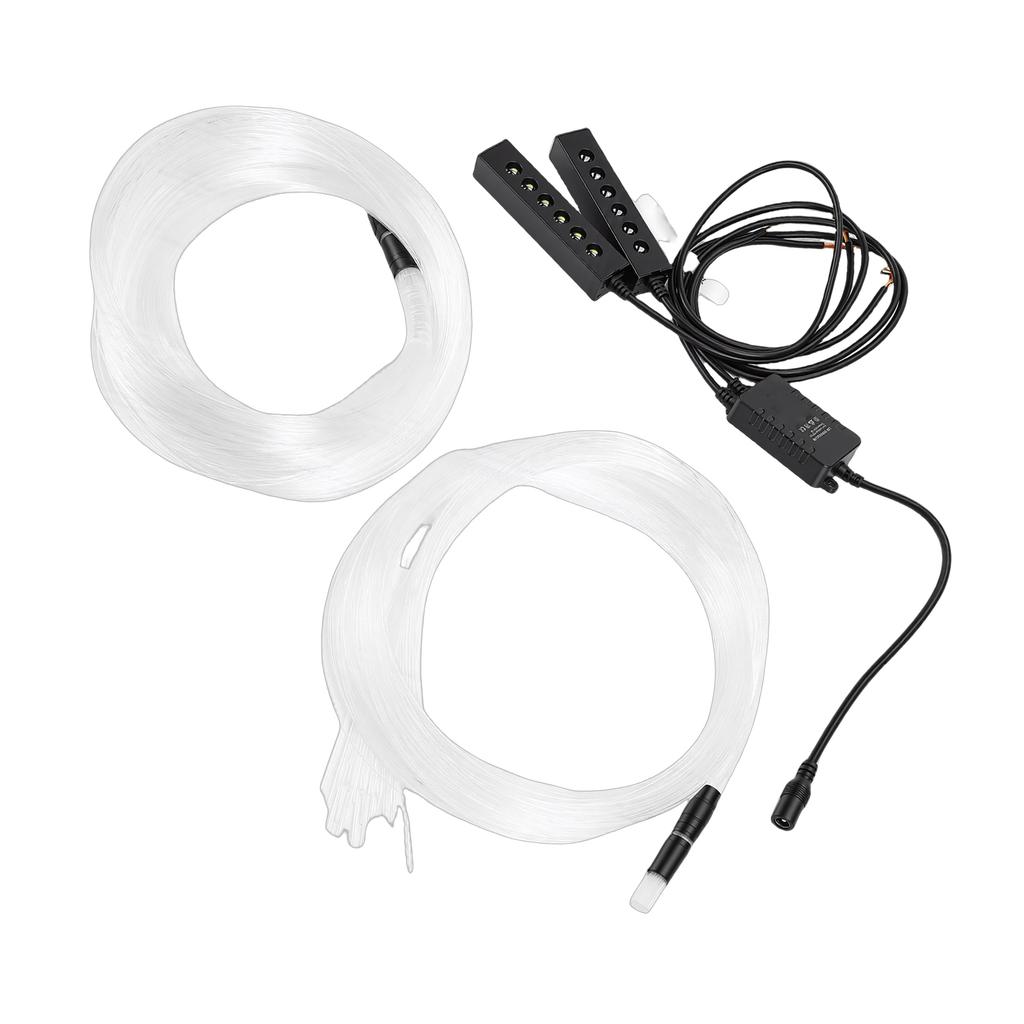 Car Starlight Headliner Kit APP Remote Control Music Sync RGBW Fiber Optic Lights with Meteor Twinkle Effects for