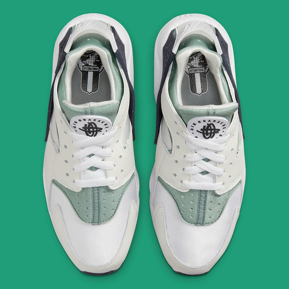 Nike Air Huarache Sneakers Synthetic Leather White/Green