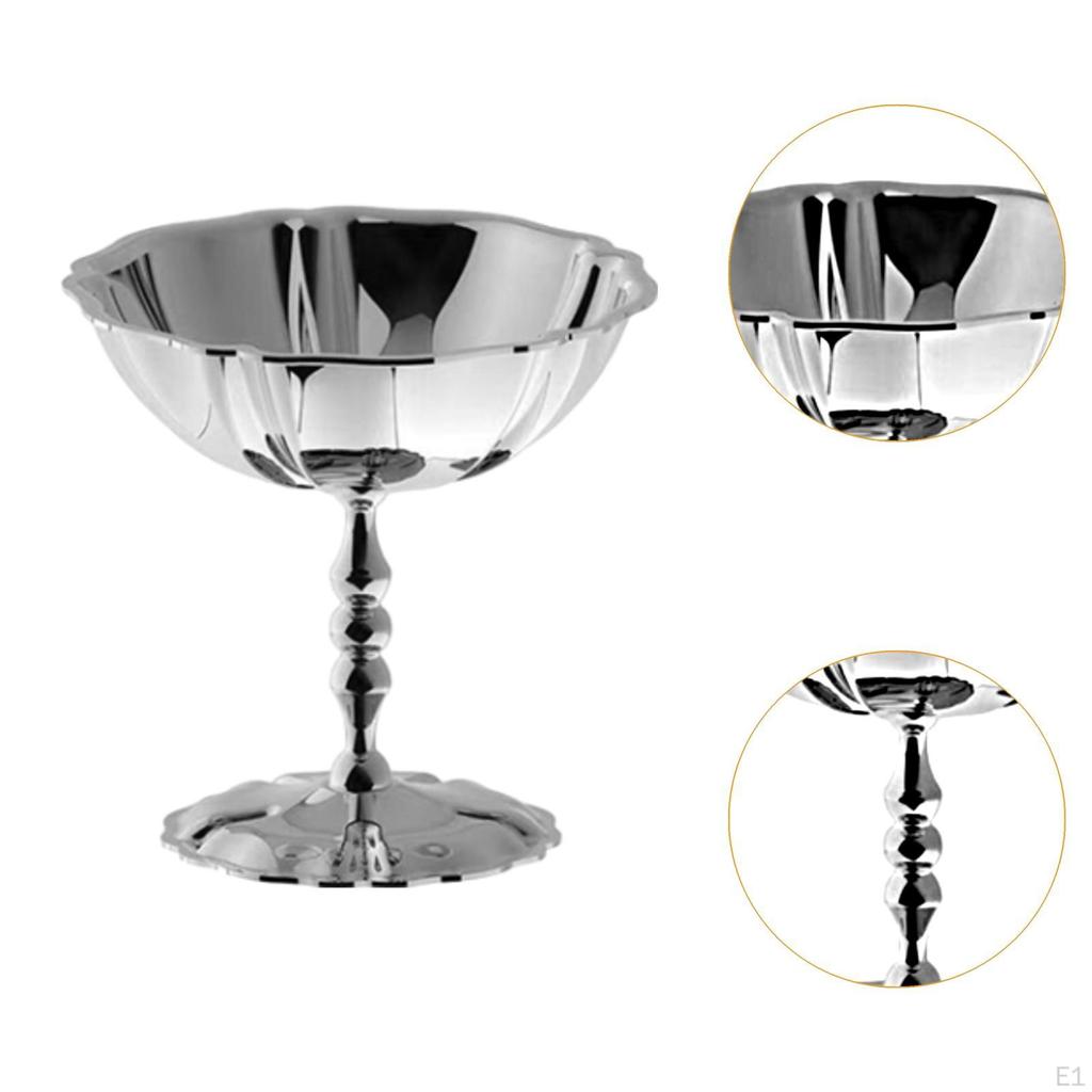 Ice Cream Cup Dessert Dish Bowl Multipurpose Dia 4.4 Inch Exquisite Fruit Tray