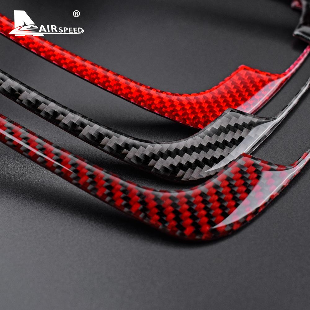 For Chevrolet Camaro 2010 2011 2012 2013 2014 2015 Real Soft Carbon Fiber Accessories Interior Trim Car Gear Shift Panel Sticker