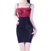 Women Exotic Dress Lace Top Oil Shiny Bodycon Dresses Silky Ultra-Thin 5d See Through Elastic Nightdress Night Club Wear