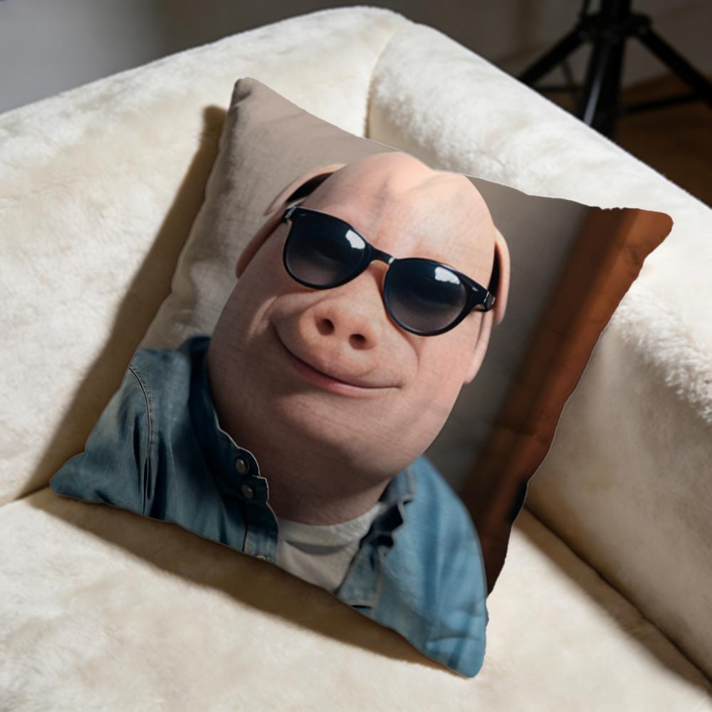 Hot JJohn Pork Is Callinging Cushion Cover Soft Decorative Pillow Case Suitable for Bedroom Sofa Car Travel Use