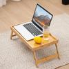 Breakfast Snack Tray Wood Bed Tray Laptop Portable Foldable Natural Bamboo Table Reading Gaming Desk Bed Table Drawing Table