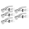 5pcs Seatpost Clamps Quick Release Aluminum Alloy Durable Bike Pipe Clamp Fixed Gear for Universal
