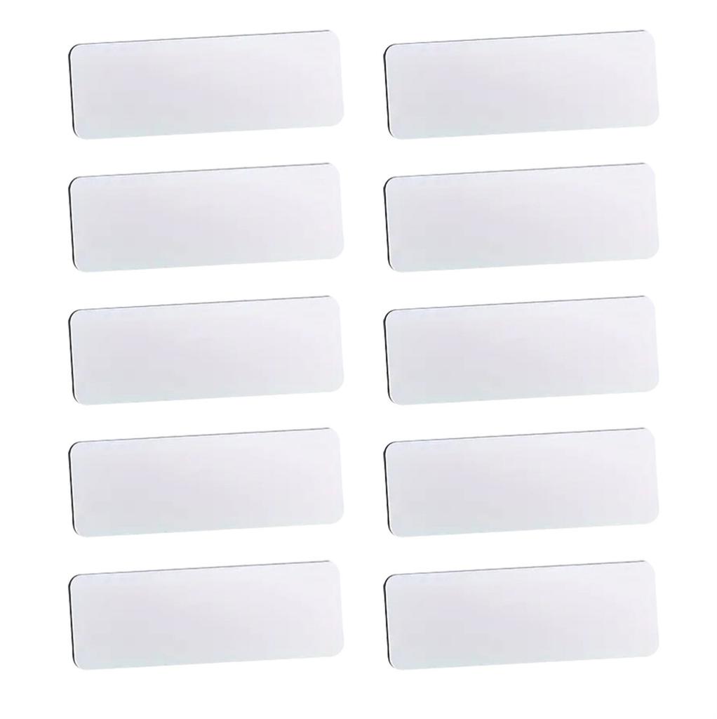 Sublimation Name Tag DIY Blank ID Name Badge With Round Corners Pin Custom Personalized Name Tag For School