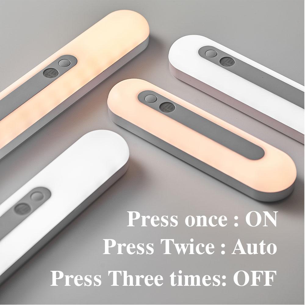 Led night light Rechargeable Human Body Induction Light USB Stepless Dimming Reading Eye Protection Wardrobe Bedside