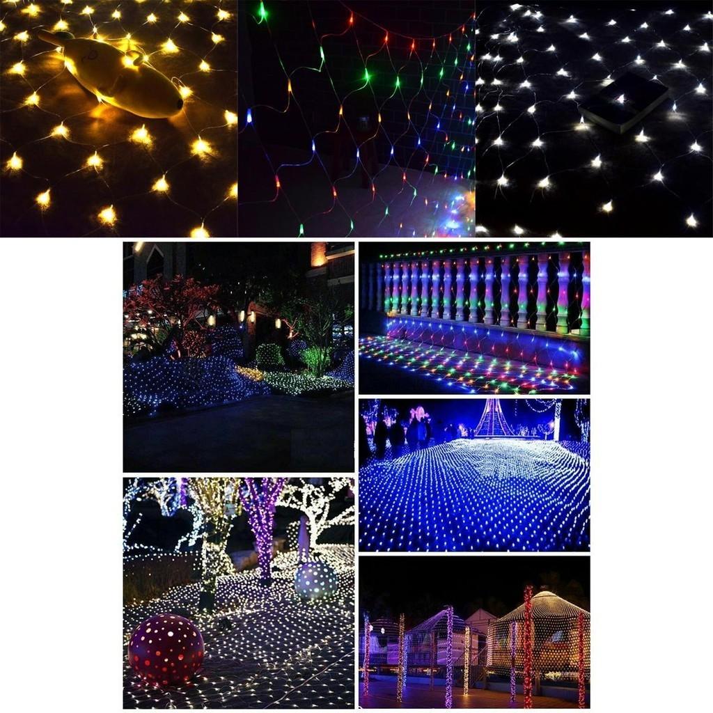 Vibrant Net Mesh Fairy String Lights 3m X 2m Featuring 200leds For Festive Celebrations