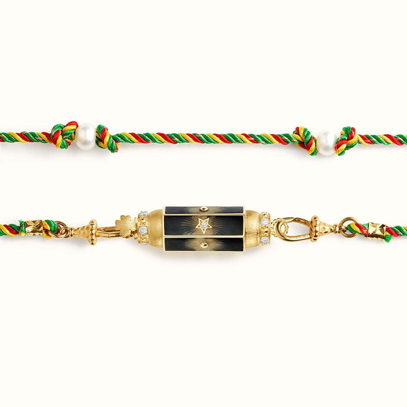 Retro Colored Stainless Steel Pendant Necklace For Women Handmade Braided Rope Chain Jewelry Accessories