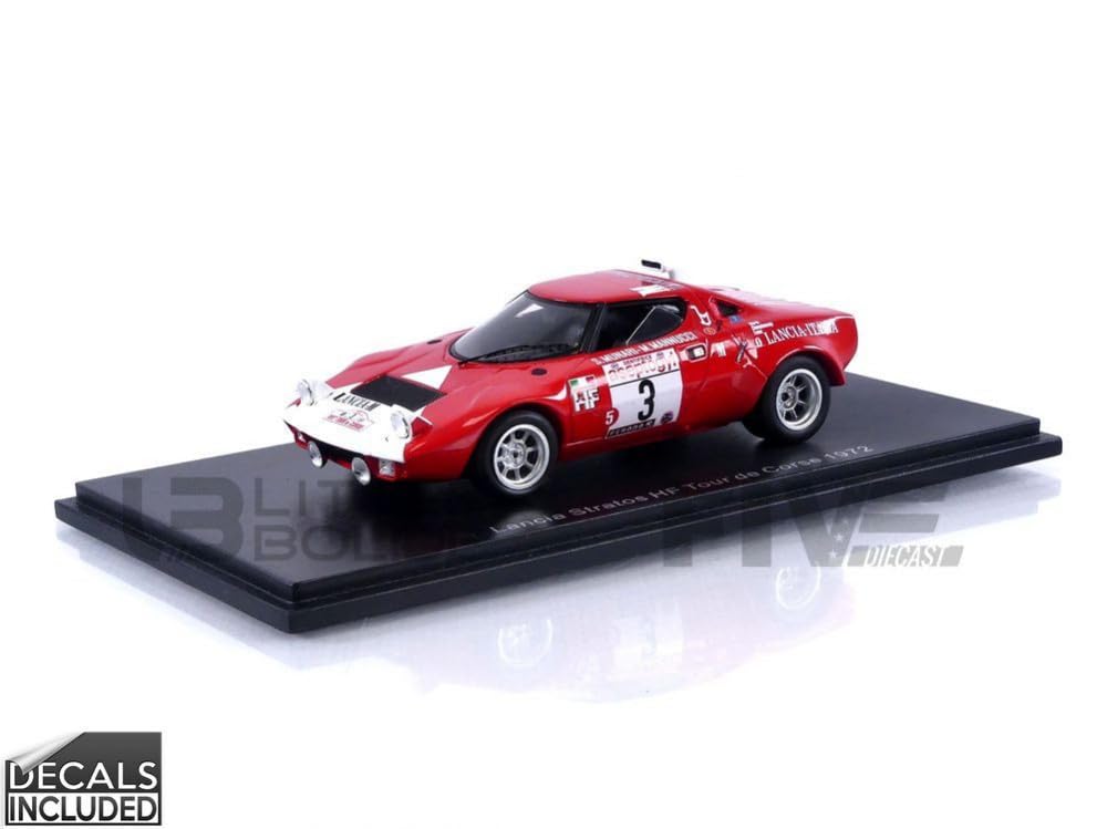 Spark Lancia Stratos HF 1972 Tour de Corse Rally Mannucci 1/43 #3 S. Munari/M.