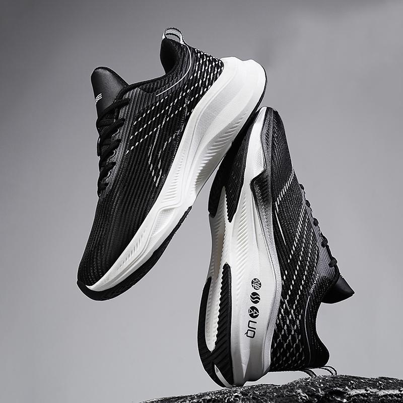 Fei electric 3 carbon plate running shoes male racing students cushioned soft sole autumn running shoes non-slip sports marathon