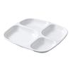 11-inch Melamine White 3-Compartment Meal Plate