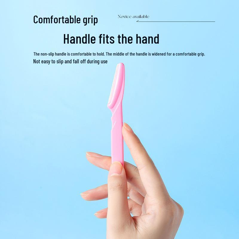 Beginner Straight-Handle Micro-Precision Eyebrow Trimmer - Safe, Portable, Anti-Scratch Razor Makeup Tool