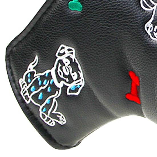 Golf Head Cover Dust-proof Water-proof Accessory Dog Bone Golf Mallet Putter Head Covers for Outdoor