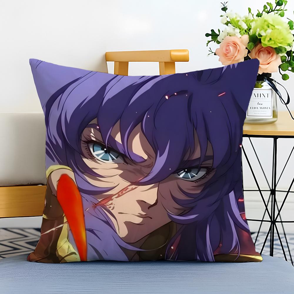 Heroic Mythological Warriors GGold Saint Cushion Cover Washable Linen Pillowcase Soft  for Sofa Bed Cozy Home Room Decor