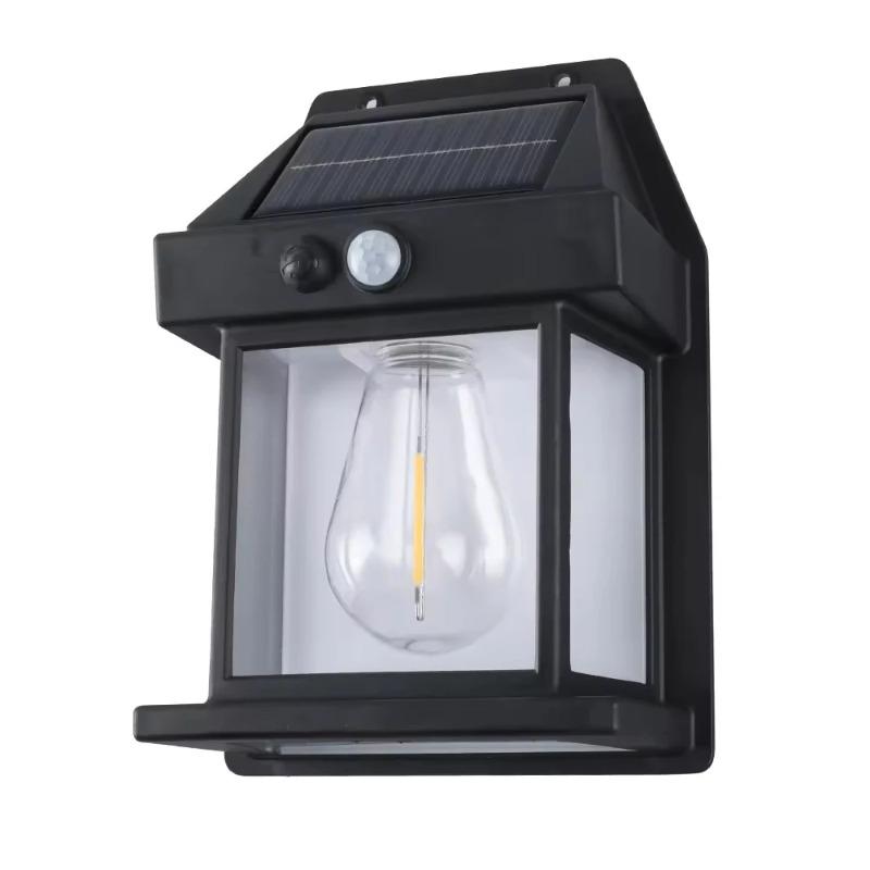 Solar Lights Outdoor Exterior Wall Lamp Retro Motion Sensor Atmosphere Lighting Solar Powered Desk Table Lamp for Home Decor