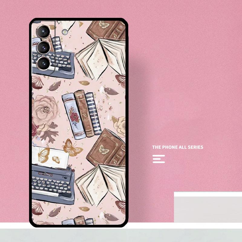 Library  Bookish Case For Samsung Galaxy S23 S22 Ultra Plus S8 S9 S10 Plus Note 10 20 S21 FE S20 FE Cover