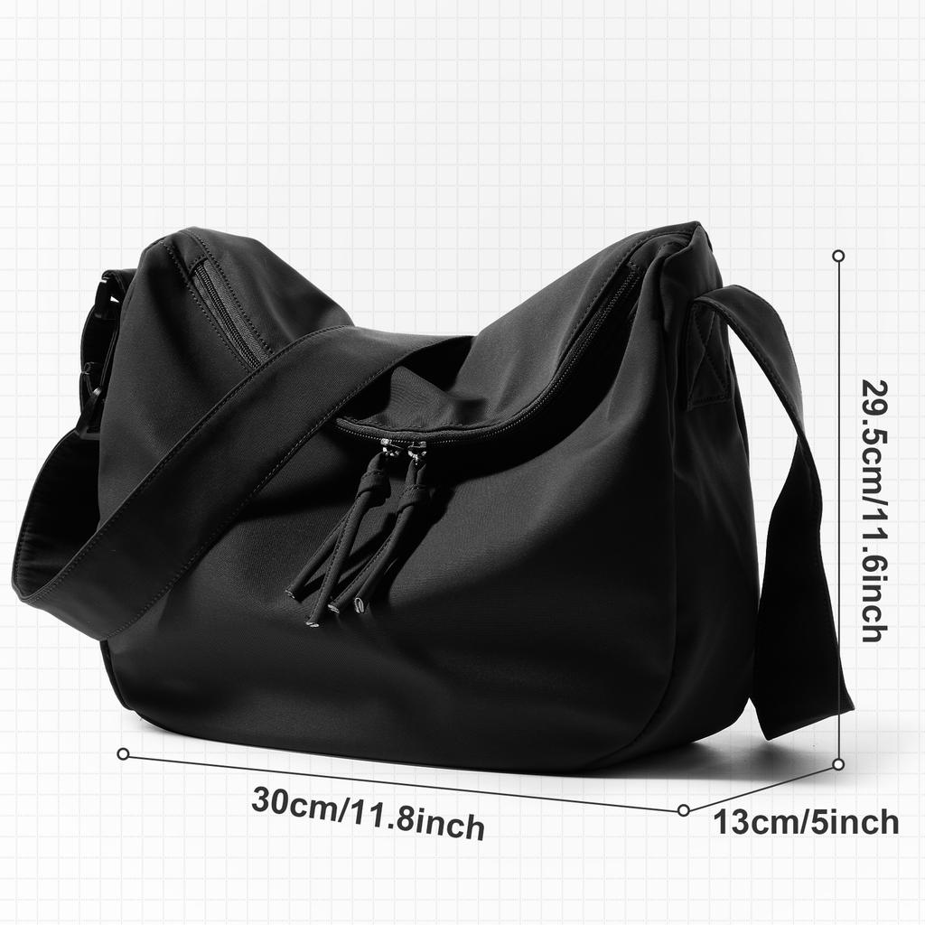 Style Shoulder Bag Nylon Waterproof Messenger Bag School Bag Simple Men'S & Women’S Bag   Designer Sling Crossbody Bag, City Bag