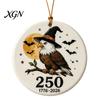 Decorative Crafts for Home Halloween 250th Anniversary Ornament, America 1776-2026 Acrylic Hanging Decoration, Gifts Couples Collectible Patriotic
