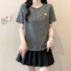 2026 Summer Plus Size Women's Casual Cartoon Pony Shiny Short-Sleeve Top