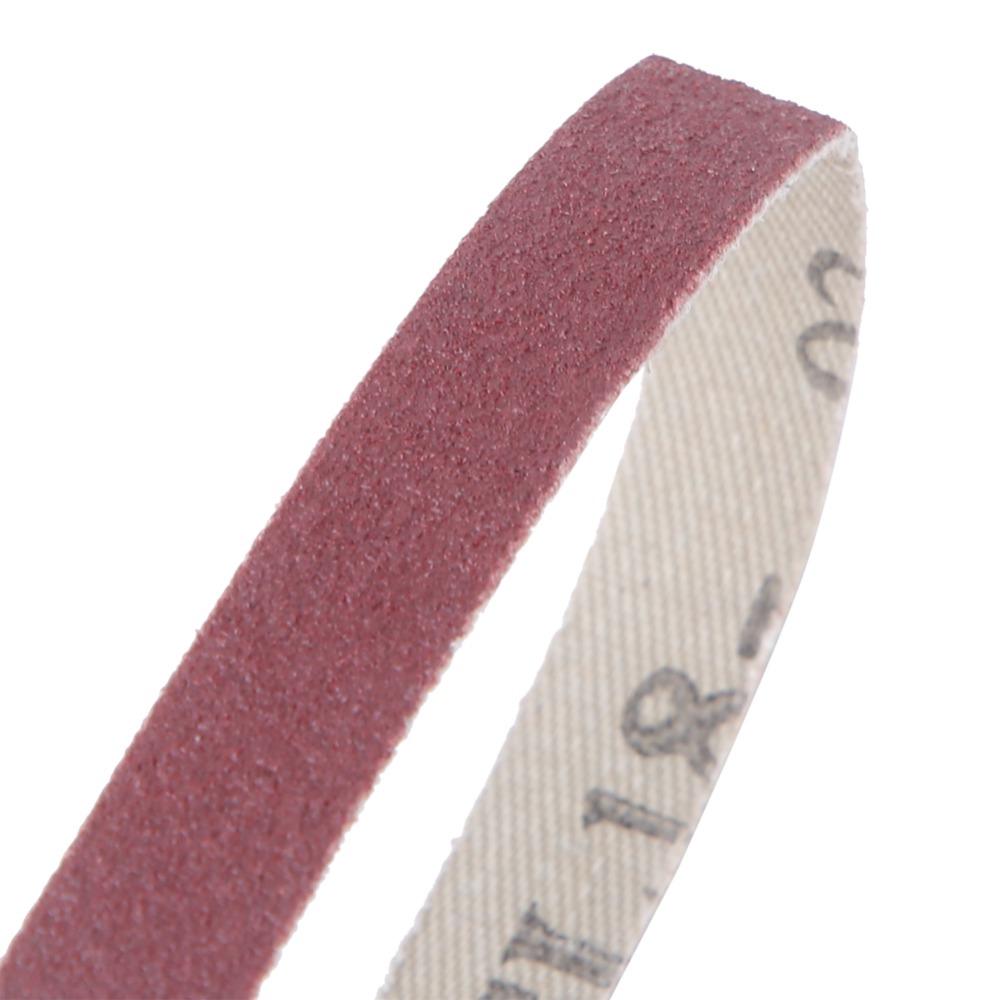 10pcs 100 Grit Sanding Belts 3/8 X 21 Inch Sandpaper Sander Belts Aluminum Oxide Belts Wood Working