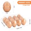 100 Pack of 12-Count Clear Plastic Egg Cartons 3×4 Grid Reusable Stackable Egg Containers for Farm Market Kitchen Storage Egg Holder for Fridge