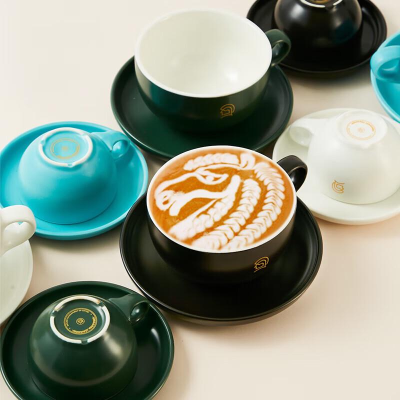 Hero Ceramic Latte Cup and Saucer Set