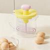 Press Egg Beater, Manual Push Down Mixer for Baking, 500ml Measuring Cup with Whisk, Multifunctional Stirrer for Pancake Milk