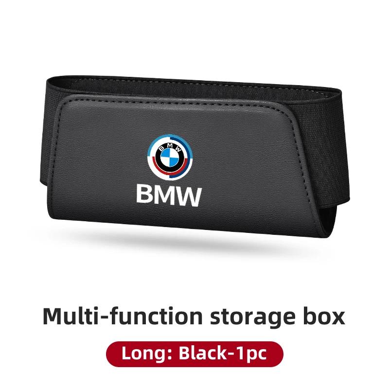 

Car Sticker 2025 Hot Car Accessories Side Door Seat Back Organizer Box Leather Storage Bags For BMW X3 X5 M5 M3 E46 E90 E60 F10