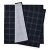 COLORFUL CANDY STYLE Lunch Lunch Napkins X Set of Tartan Check and Dark NL300900 Cloths/School (45cm 45cm), Water-Repellent, No-Iron, 2, Green,