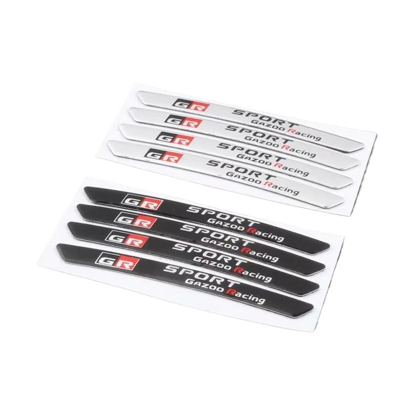 GR SPORT Wheel Hub Logo Sticker Car Rim Decoration Aluminum Steel Modified