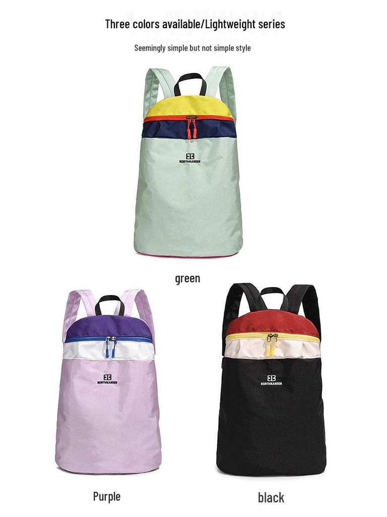 Plecak z tkaniny Oxford w bloki kolorów: Codzienny plecak podróżny i szkolny na zewnątrz