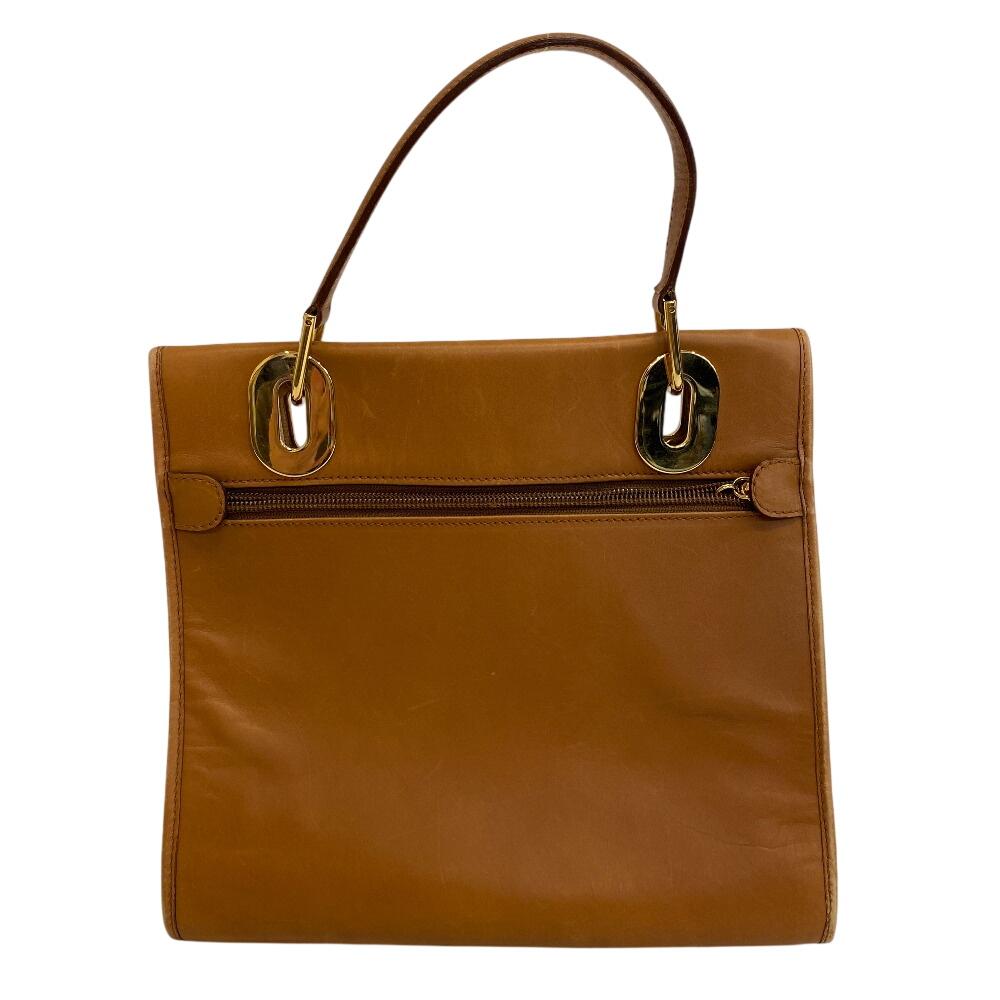 GHERARDINI Leder Handtasche Braunes Leder Gebraucht