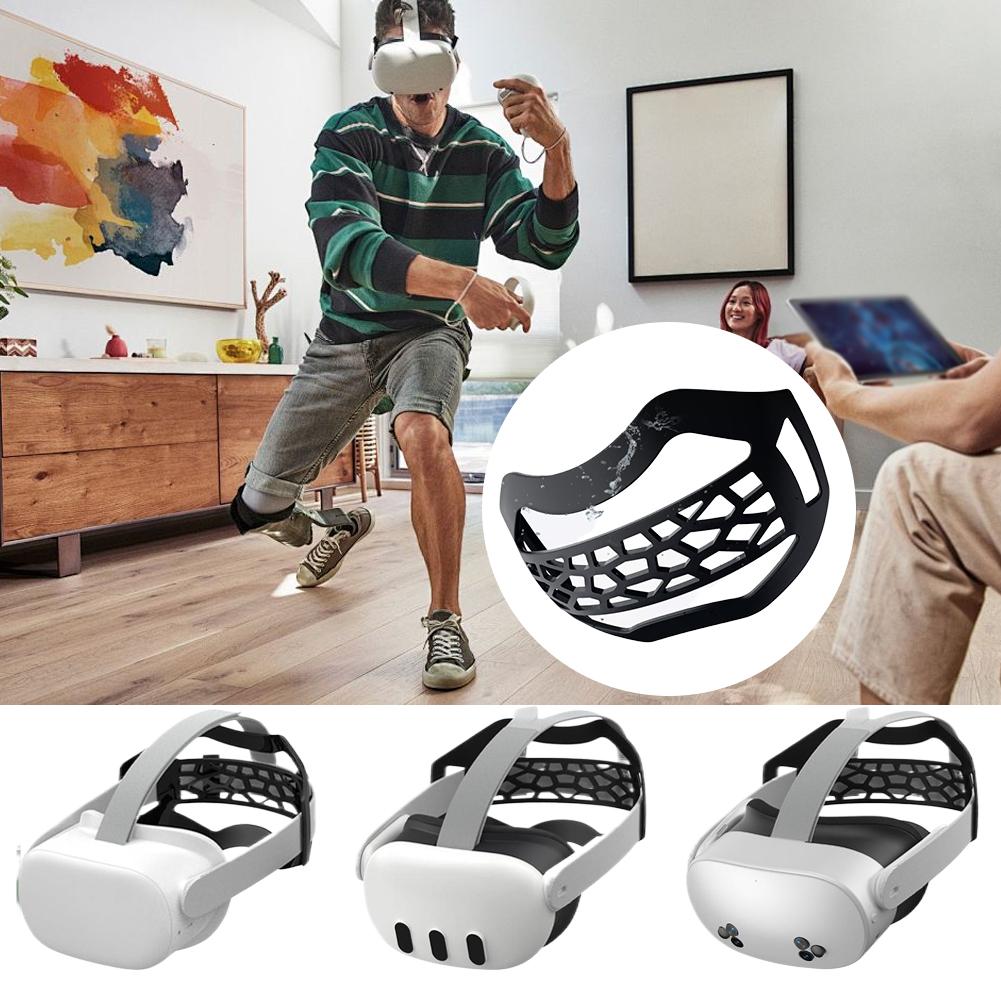 Für Meta Quest 2/ 3/ 3S/ Vision Pro TPU Kopfband, Reduziert den Kopfdruck, Starker Halt, Atmungsaktiv, Ersatz-Kopfband