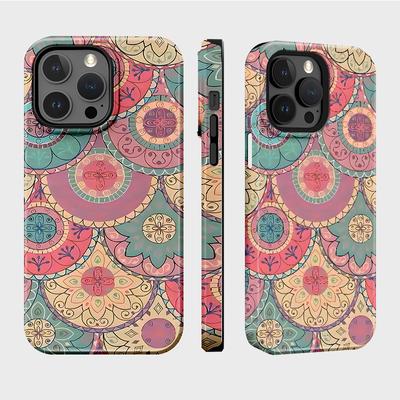 Sublimation Coated Glossy Phone Case Hard Plastic +TPU Soft TPU Shell Patterned Full Protective Back Cover for iPhone Samsung