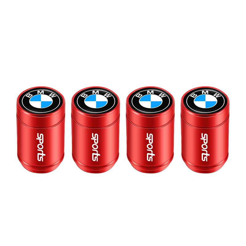 BBIZ5 4Pcs Car Wheel Tire Air Valve Caps Stem Cover with Color Brand Logo For BMW X1 X3 X5 F31 F30 F10 F11 E70 F25 F01 F02 F26 F23 F45