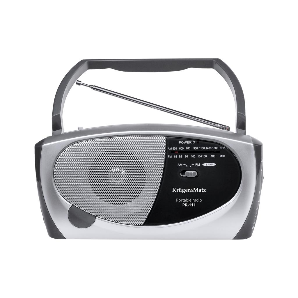 Portable radio FM AM SW network batteries KrugerMatz