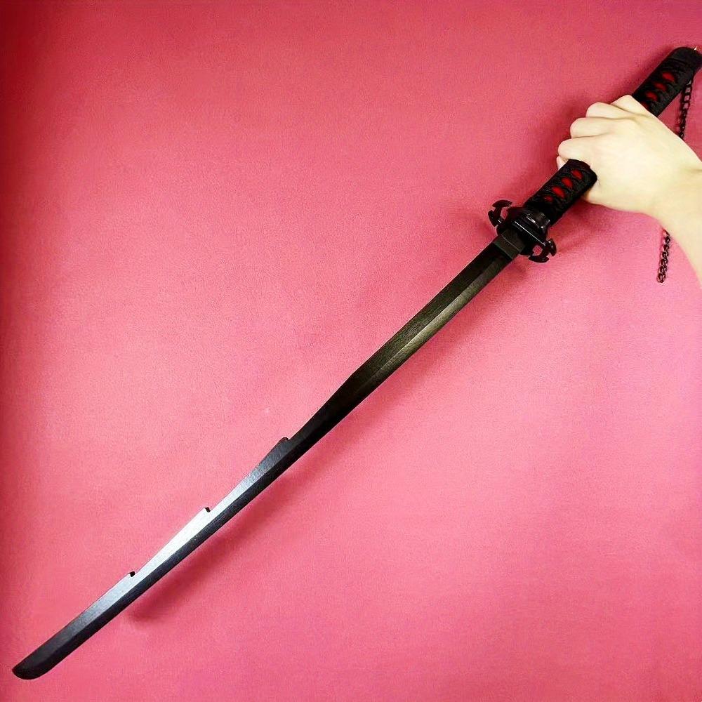 40inch Kurosaki Ichigo Katana Sword Anime Bleach Ninja Knife Cosplay Prop Real Size Japanese Katana Original Samurai Sabre Toy