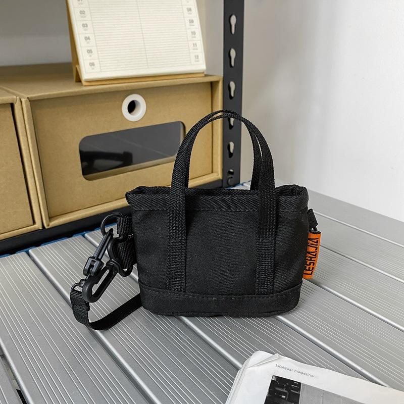 

Mini tote bag, coin purse, backpack, hanging bag, key bag, headphone bag, card bag, shoulder bag, casual crossbody bag, men чёрный