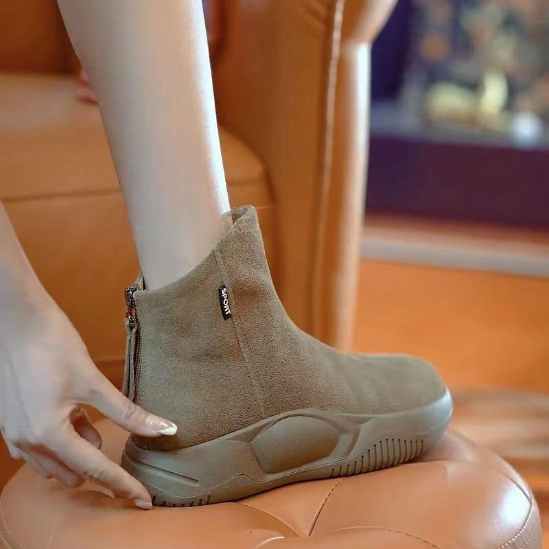 

Versatile Ankle Boots, New Style Women s Boots, Breathable and Casual, Versatile and High-top Cotton Shoes 40 хакі