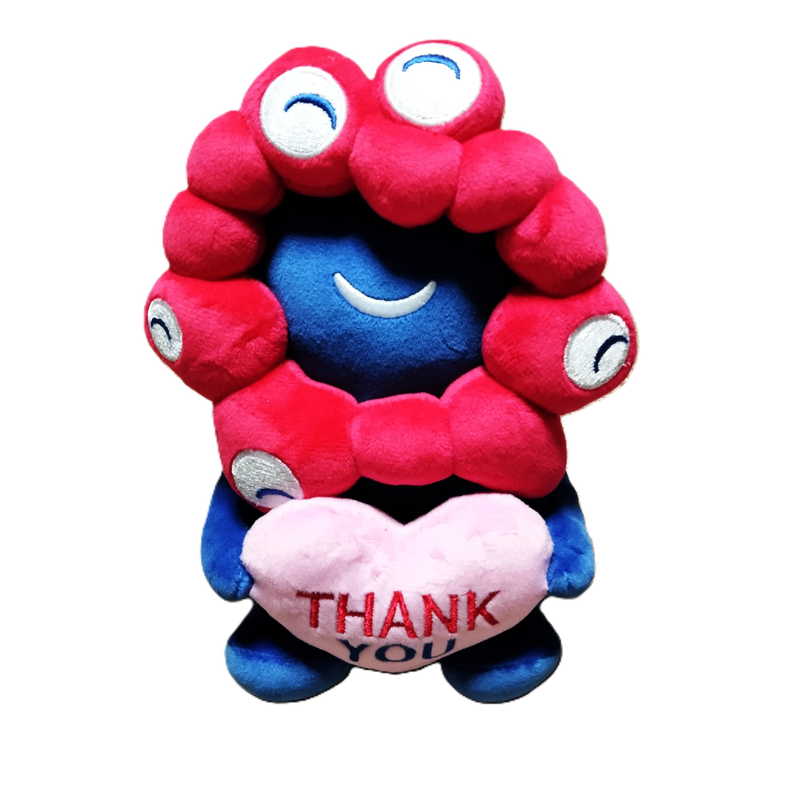 Osaka-Kansai Expo Myaku Myaku Heart Plush Toy Pink THANKYOU [EXPO2025] Mochi Mochi Mascot Expo Store Limited Souvenir Gift Present Size 21cm x 15cm x
