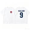 2026 New Erling Haaland Norway No.9 Double‑Sided Print Unisex T‑Shirt, National Team Flag Football Fan Casual Summer Top