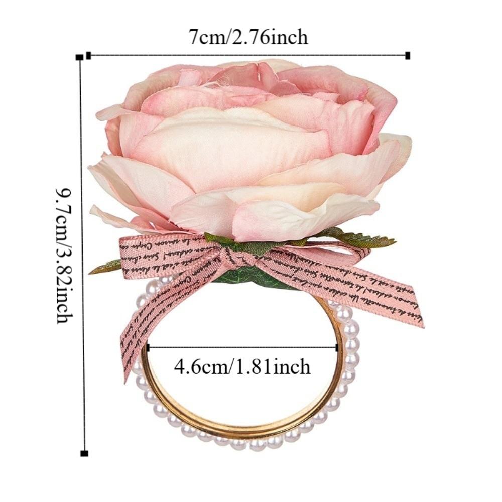 Decorative Western-style Napkin Buckle Zinc Zinc Alloy Electroplated Napkin Loops  Dinner Table