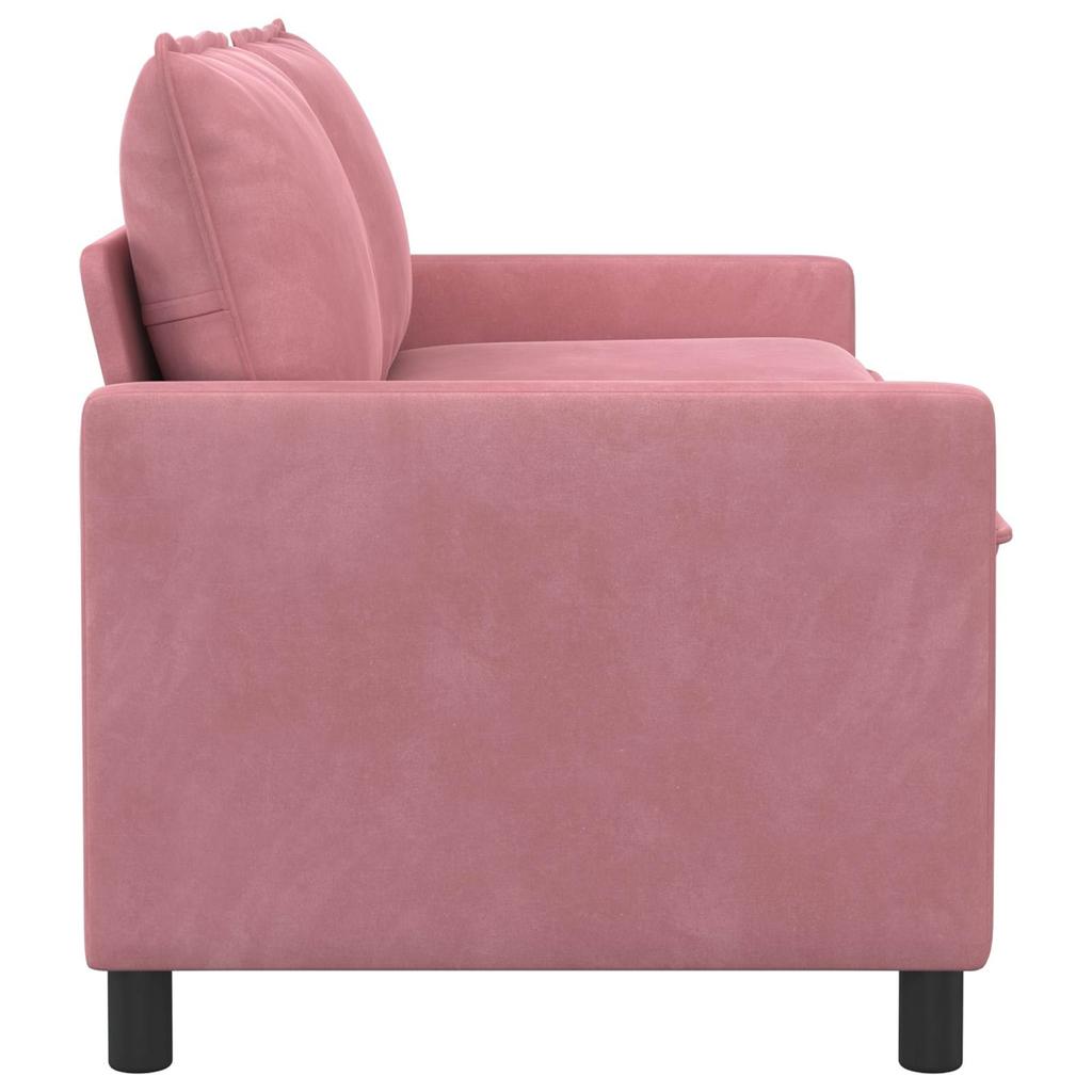 Pink Sofa 156 X 81 X 87.5 Cm Velvet