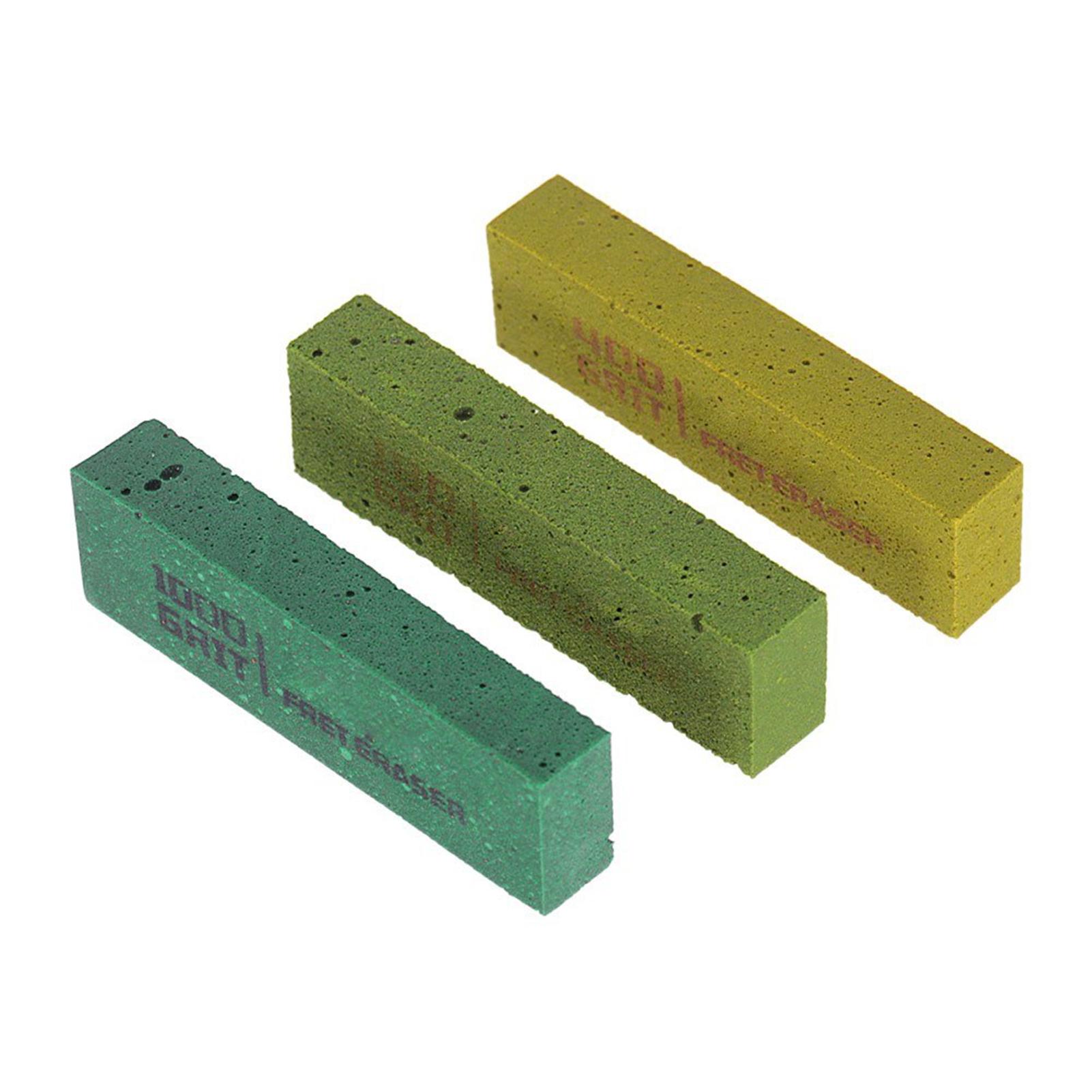 

Guitar Fret Polishing Erasers Abraisive Rubber blocks for Polishing Fret Wire 180 Grit & 400 Grit &1000 Grit Set of разноцветный