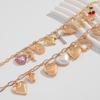 Exaggerate Punk Metal Heart Pendant Necklace for Women Crystal Cross Multilayer Necklace Statement Part Jewelry Accessories New