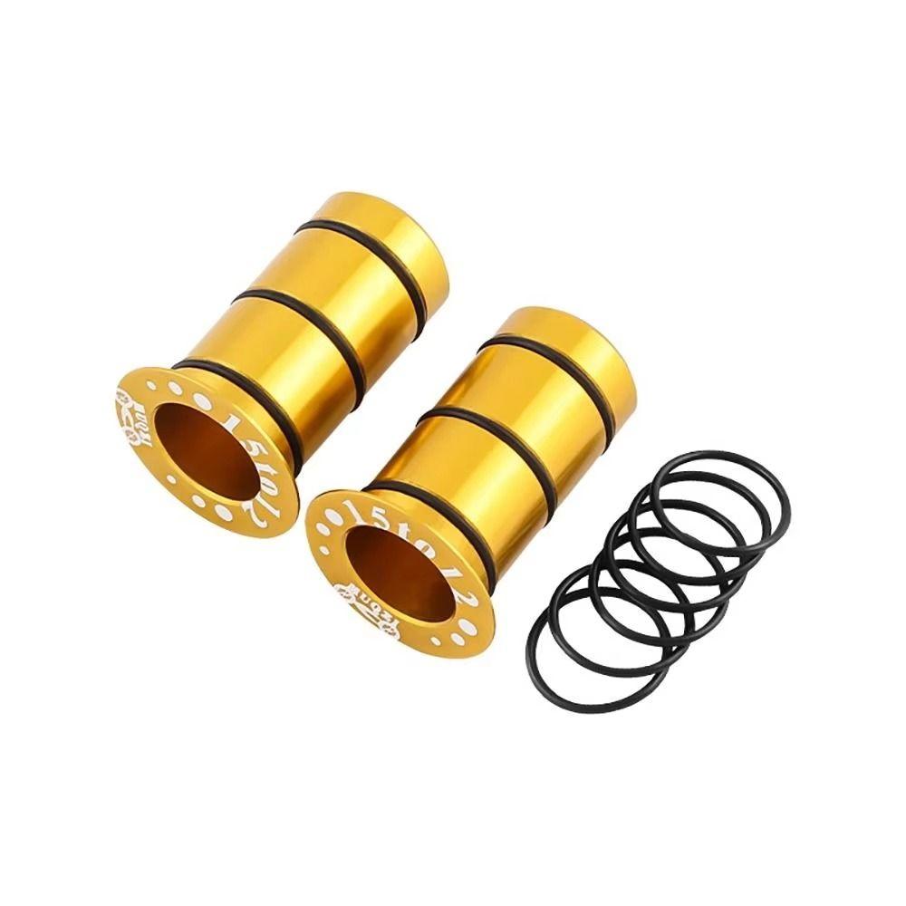 2Pcs 15mm To 12mm Thru Axle Side Cover Adapter Aluminum Zinc Zinc Alloy Front Thru Axle Adapter  Road Bike